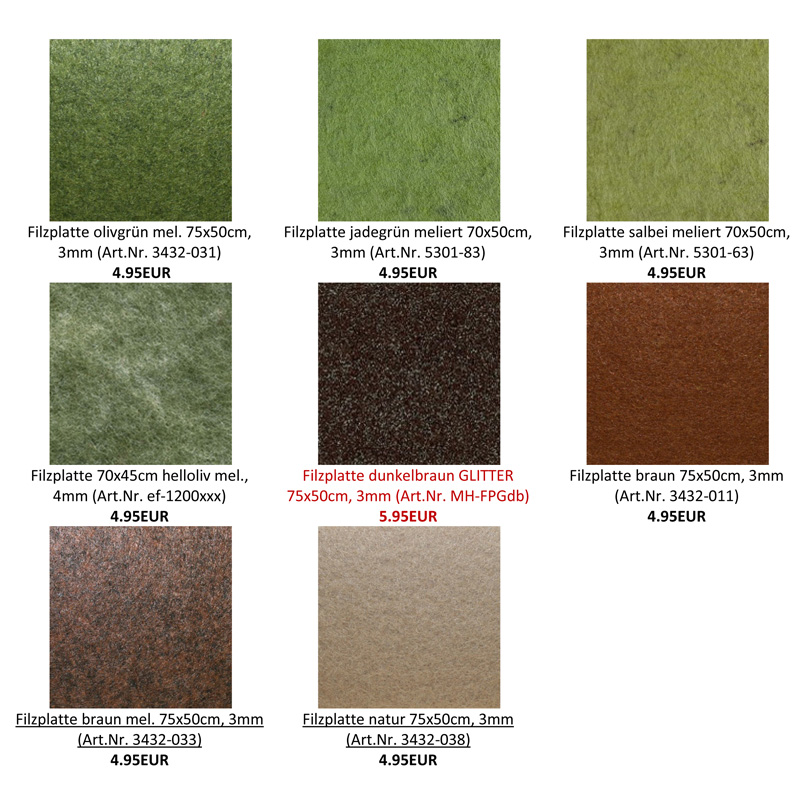 Filzplatte Olive, 75 X 50 Cm, 3 Mm Dick – Bastelfilz Für Hobby & Handarbeit