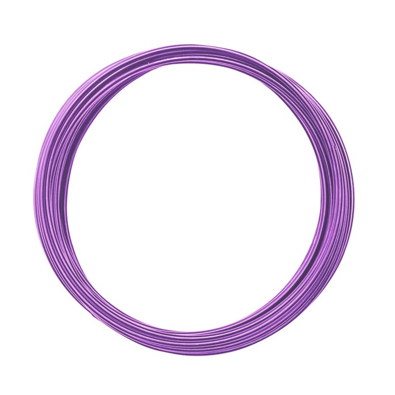 Aludraht in 2mm Stärke und 7-12m Länge lavendel