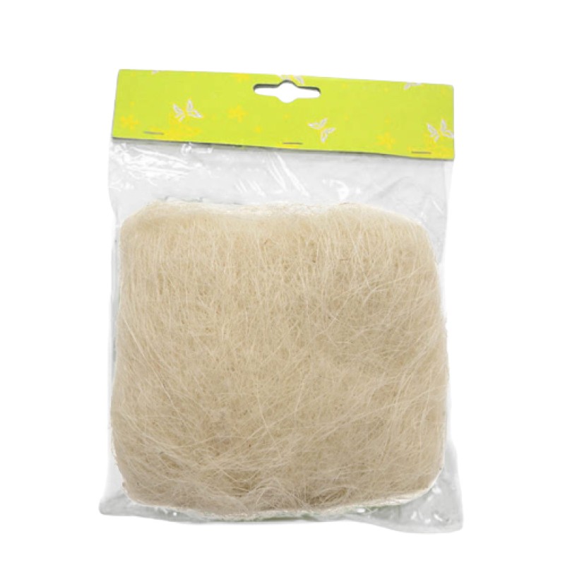 Ostergras aus Sisal wollweiss 20g