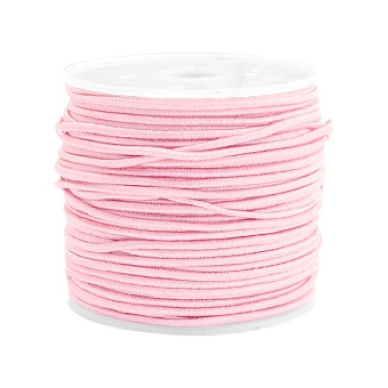 Gummikordel 1,5mm rosa 1m