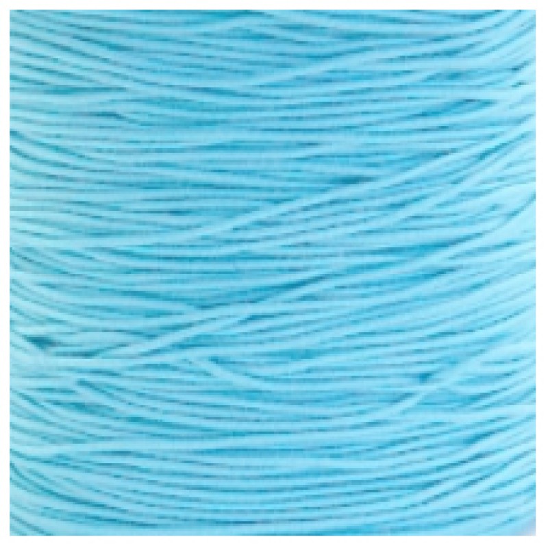 Gummikordel hellblau 1m