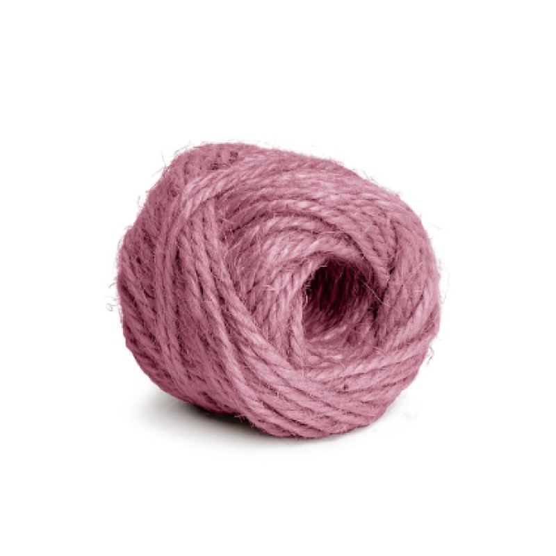 Juteschnur rosa 15m Knäuel