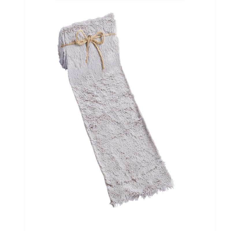 Plüschfell Band grau 4cm