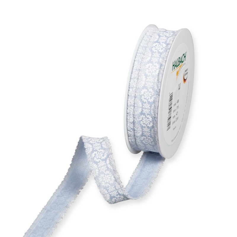 Motivband Ornament hellblau
