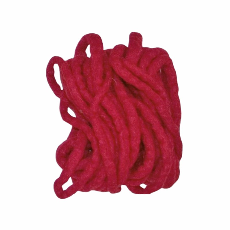 Wollkordel 8mm rot 5m