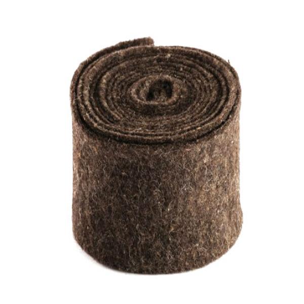 Filzband Topfband dunkelbraun meliert auf Rolle