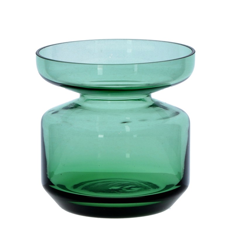 Glasvase grün durchgefärbt 20cm