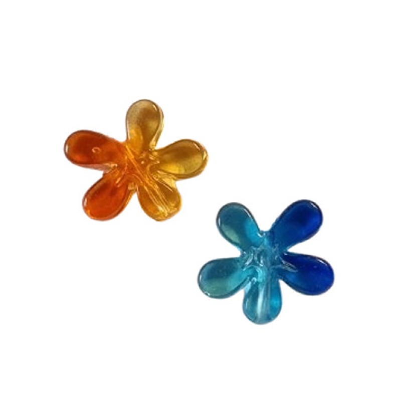 Acrylperle Blume in 2 Farben 17mm