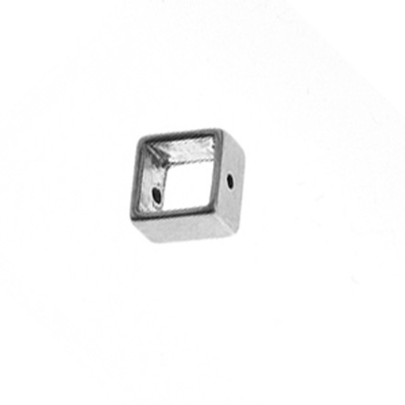 aluquadrat 10x10mm silber für Schmuckherstellung