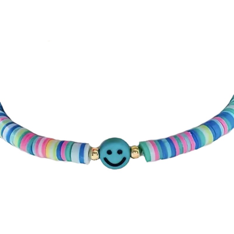 Smileyperle in Armbändern