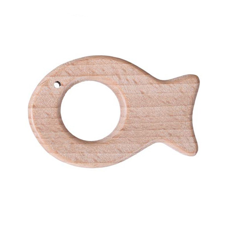 Holz-Beissring Fisch 74mm