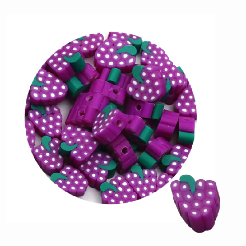 Polymerperle Traube violett 10mm