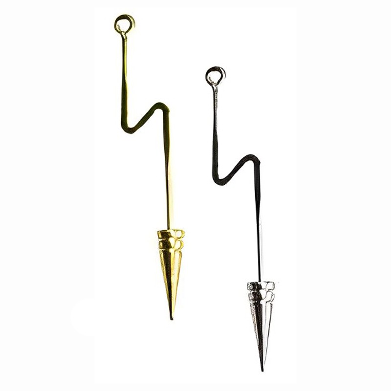 Gewindestift Blitz 60mm silber oder gold Retrostil
