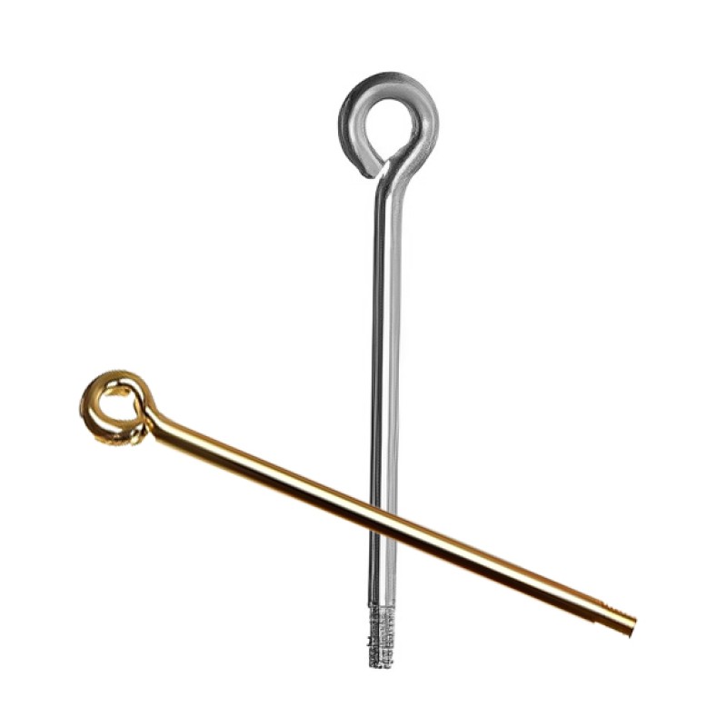 Gewindestift 25mm silber und gold