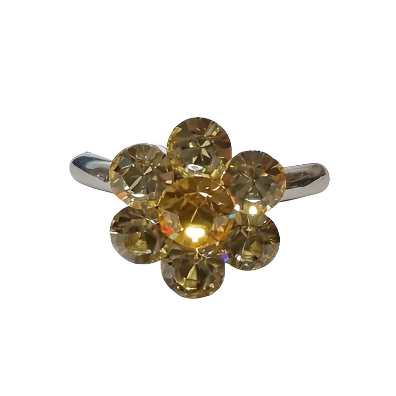 Preciosa Glasschliffperle zum Stecken für PVC-Schläuche 13mm light topas