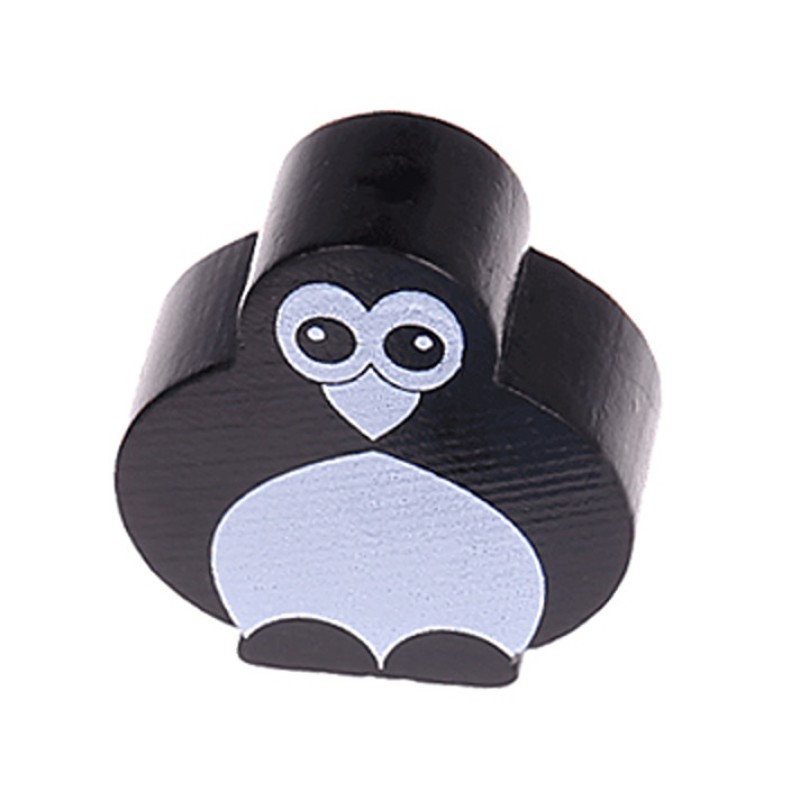 Motivperlen Pinguin 26mm schwarz für Schnullerkette