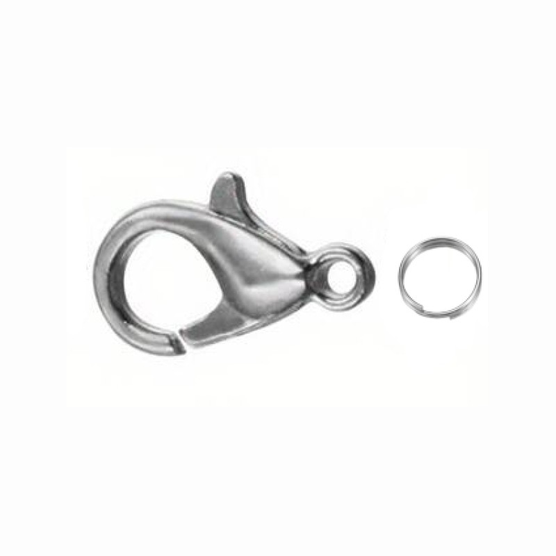 Karabinerhaken 10mm silber