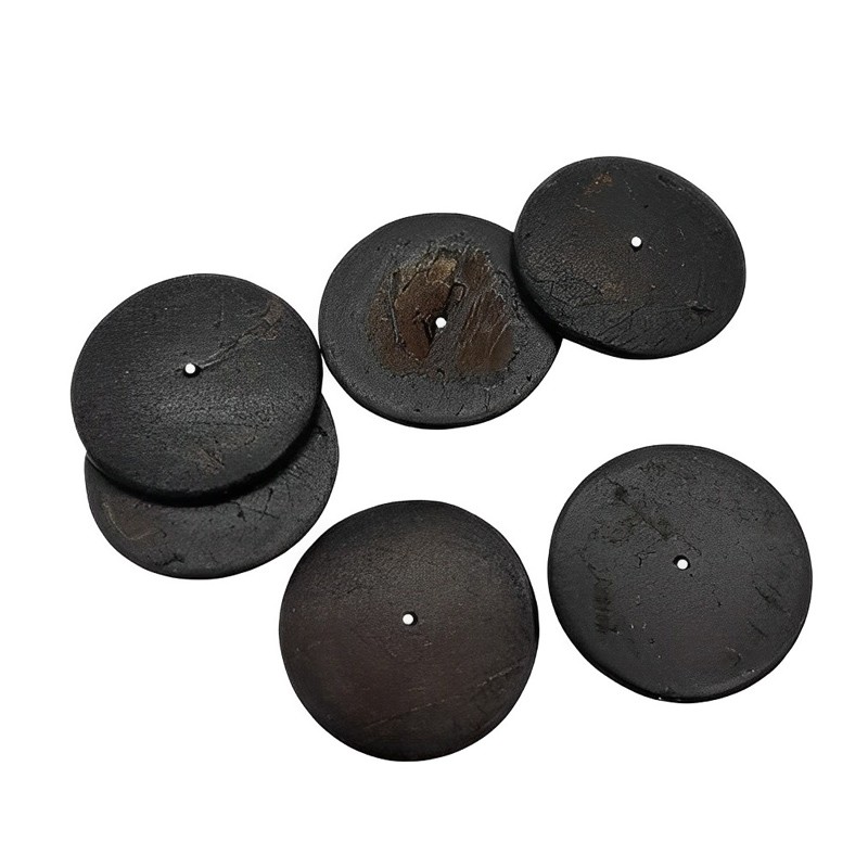 Kokosperle Scheibe schwarz 23mm