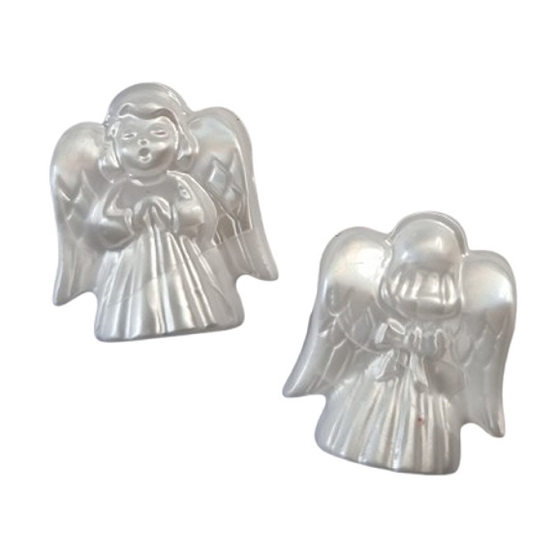 Engelsperle weiß perlmutt 23mm Kunststoff