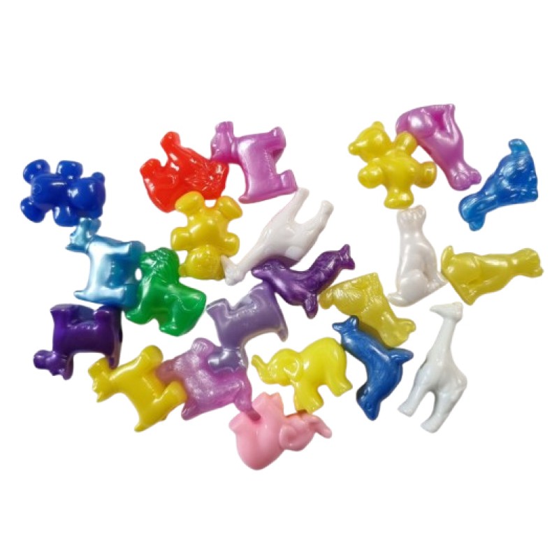 Tierperle diverse Farben 23mm Kunststoff