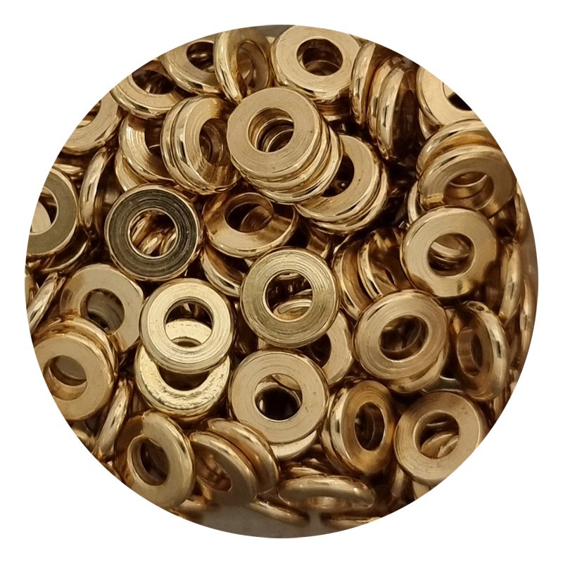 Metallperle Scheibe gold 7mm