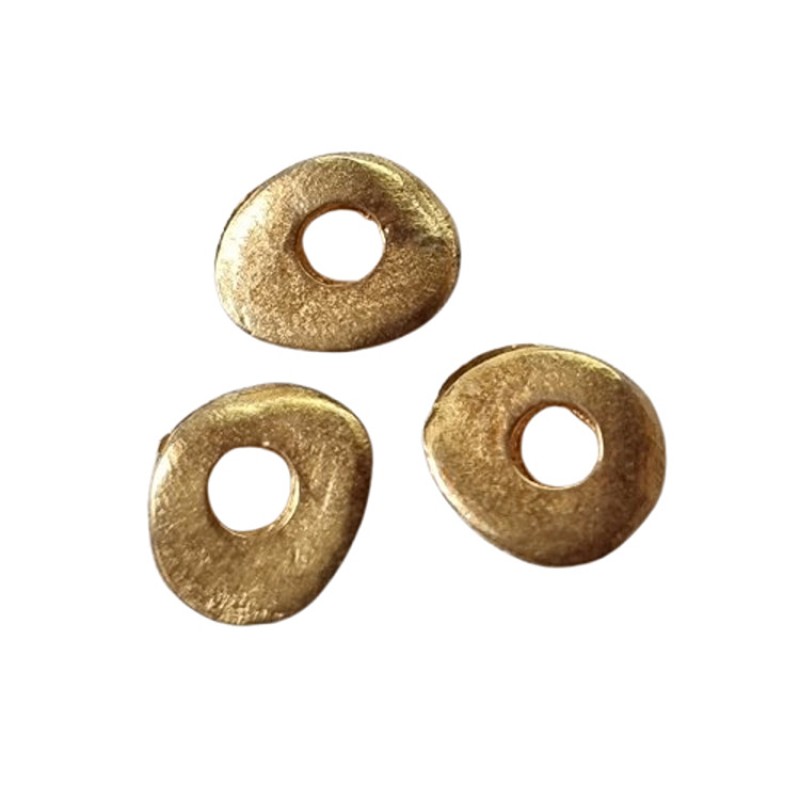 Metallperle Scheibe 12mm gold