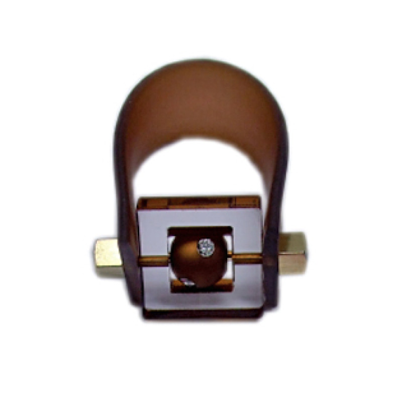 Plexi-Quadrat 16mm braun für Wechselringe