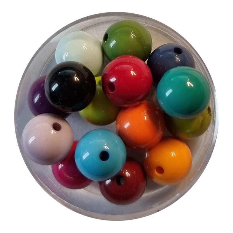 Polarisperle diverse Farben glänzend 10mm 5 Stück