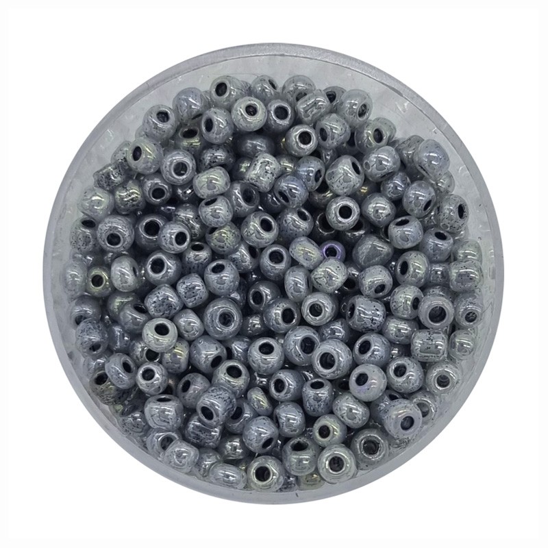 Rocailles blaugrau 3mm 10g Dose