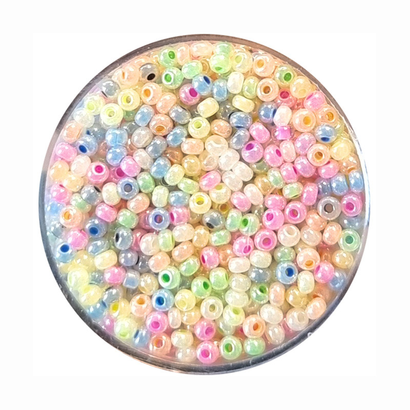 Rocailles bunt pastell 2,6mm 17g Dose mix