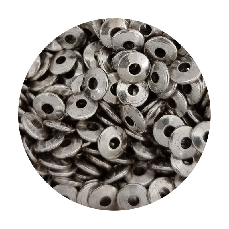 Metallperle Scheibe 4mm silber
