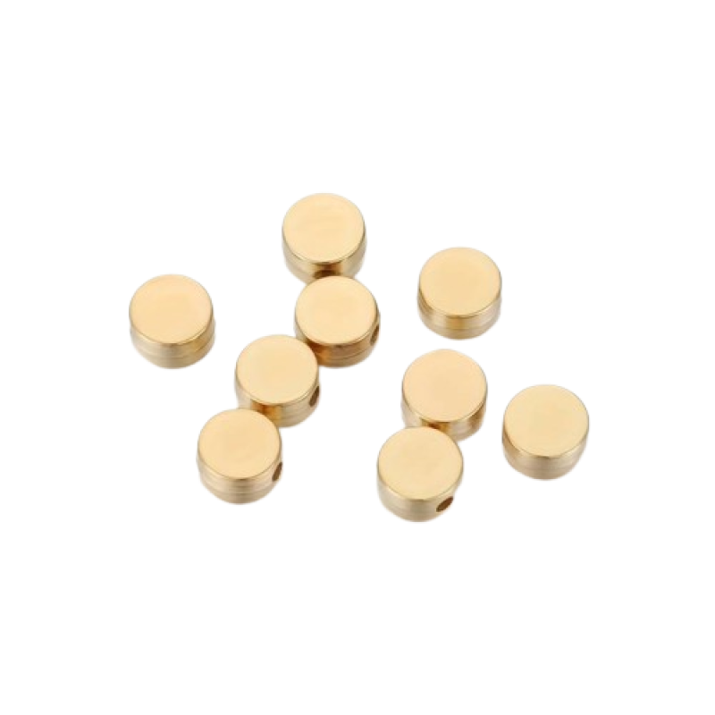 Blankoperle gold 6x6mm
