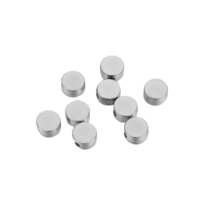 Blankoperle silber 6x6mm