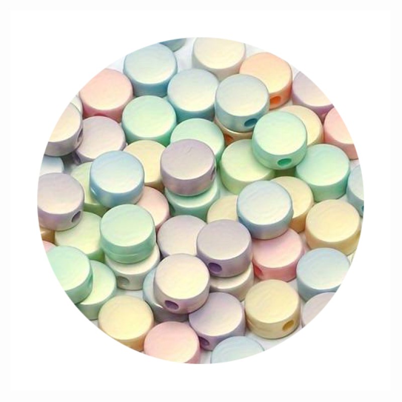 Blankoperle bunt metallic 8mm