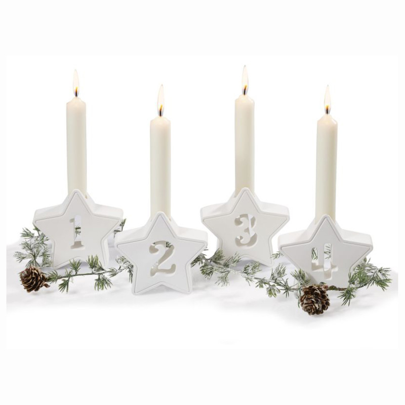 Adventszahlen Stern Silikonform 10cm