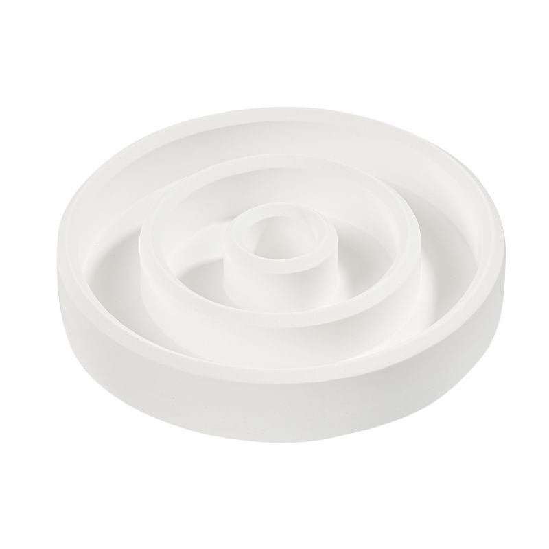 Silikonform Kerzenständer Teller 14cm 2 Rillen