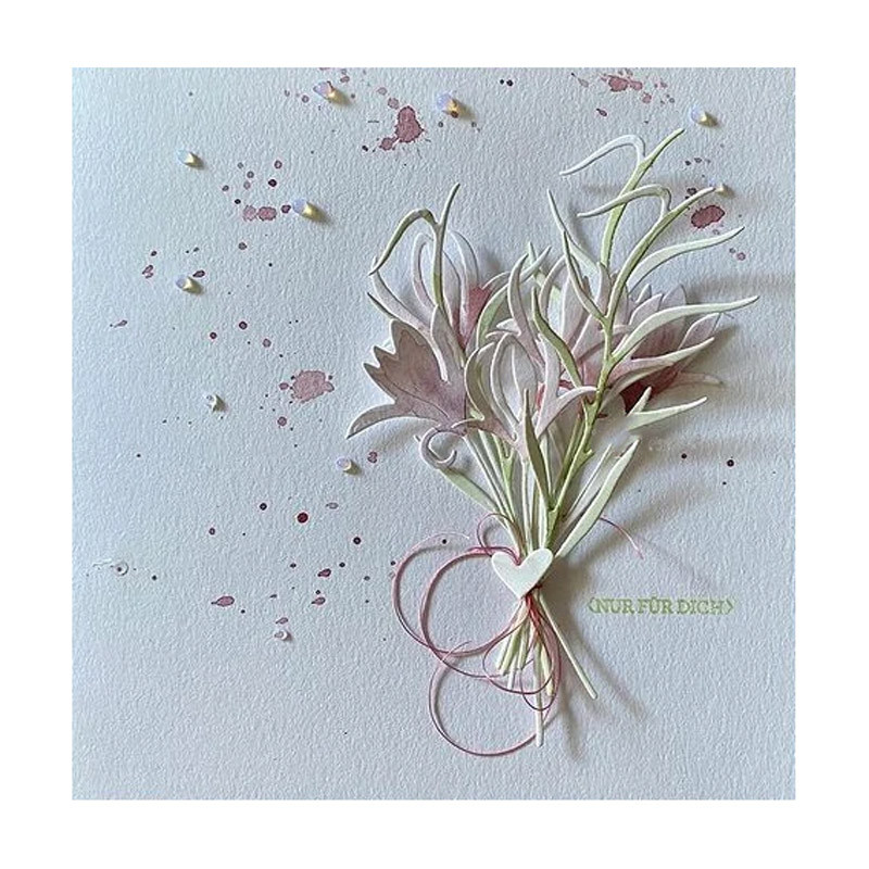 Stanzschablone Blume / Blüte 10cm