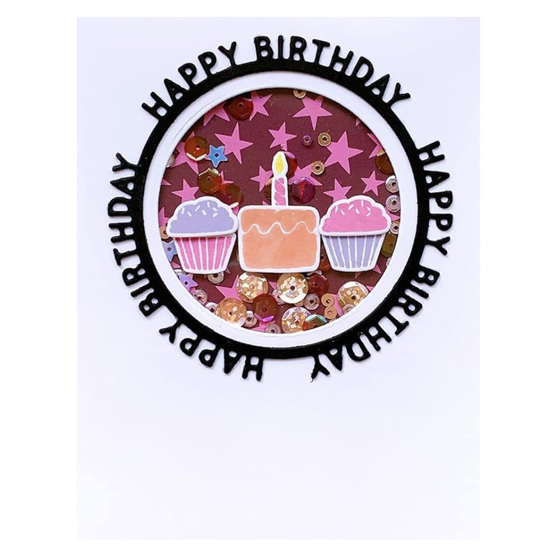 Stanzschablone Happy Birthday