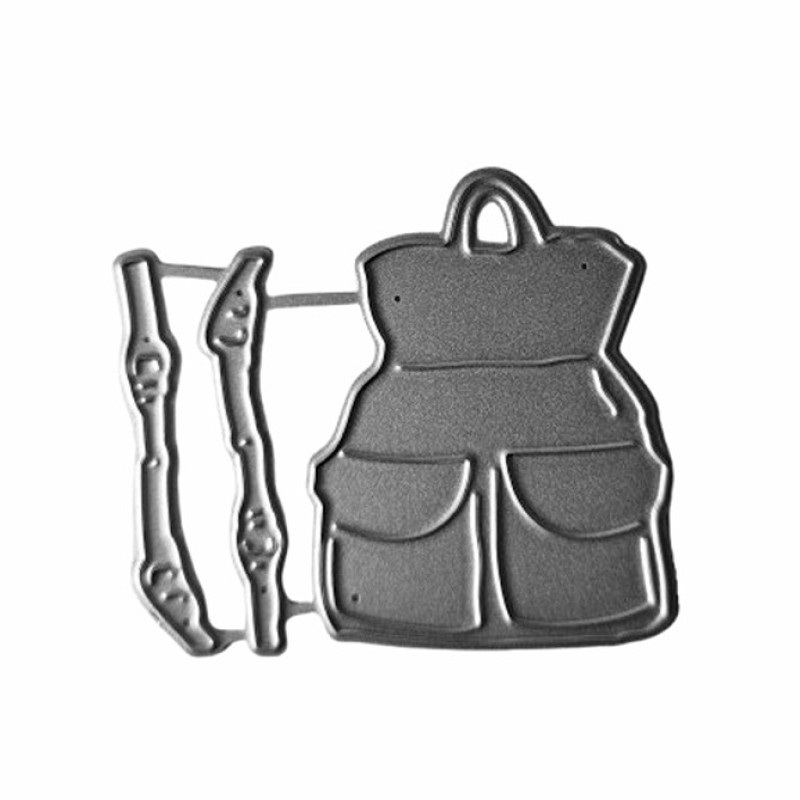 Stanzschablone Rucksack mit Trägern 3,4cm