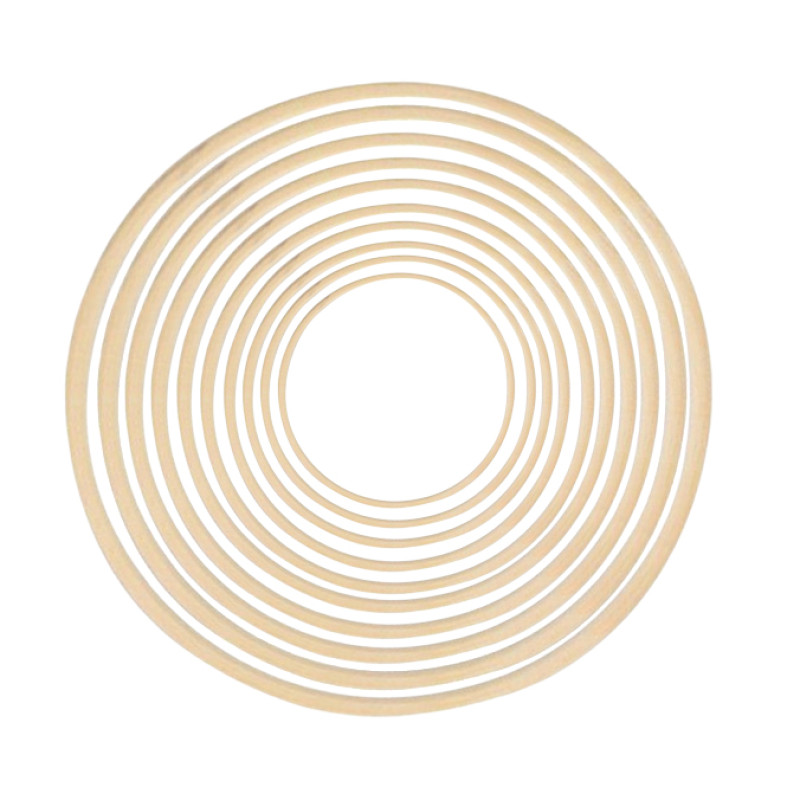 Holzring 8-30cm natur 1cm stark
