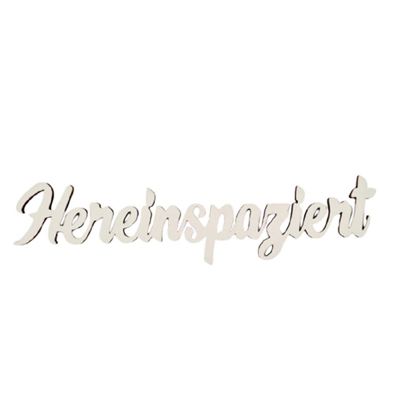 Hereinspaziert Schriftzug für Türkränze