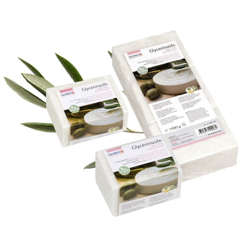 Rohseife mit Glycerin und Aloe Vera vegan in verschiedenen Größen