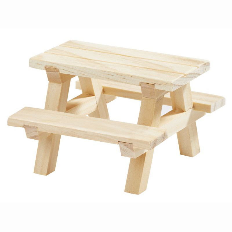 Mini-Picknickgarnitur 8cm Holz