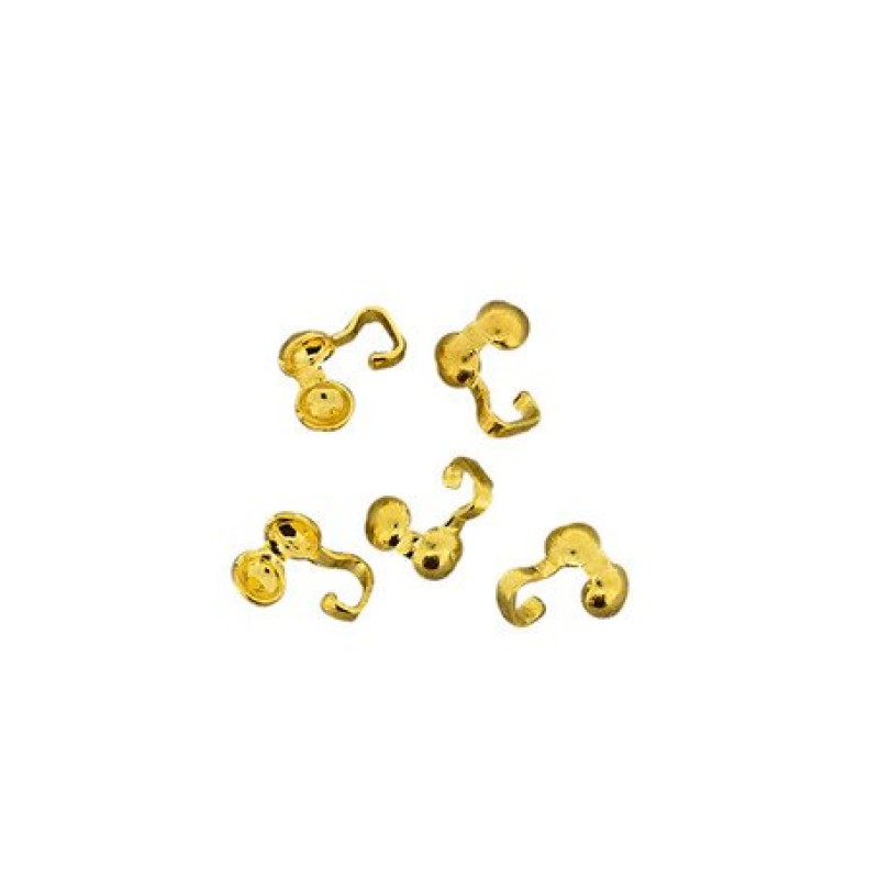 Quetschkalotten gold 3mm 10 Stück