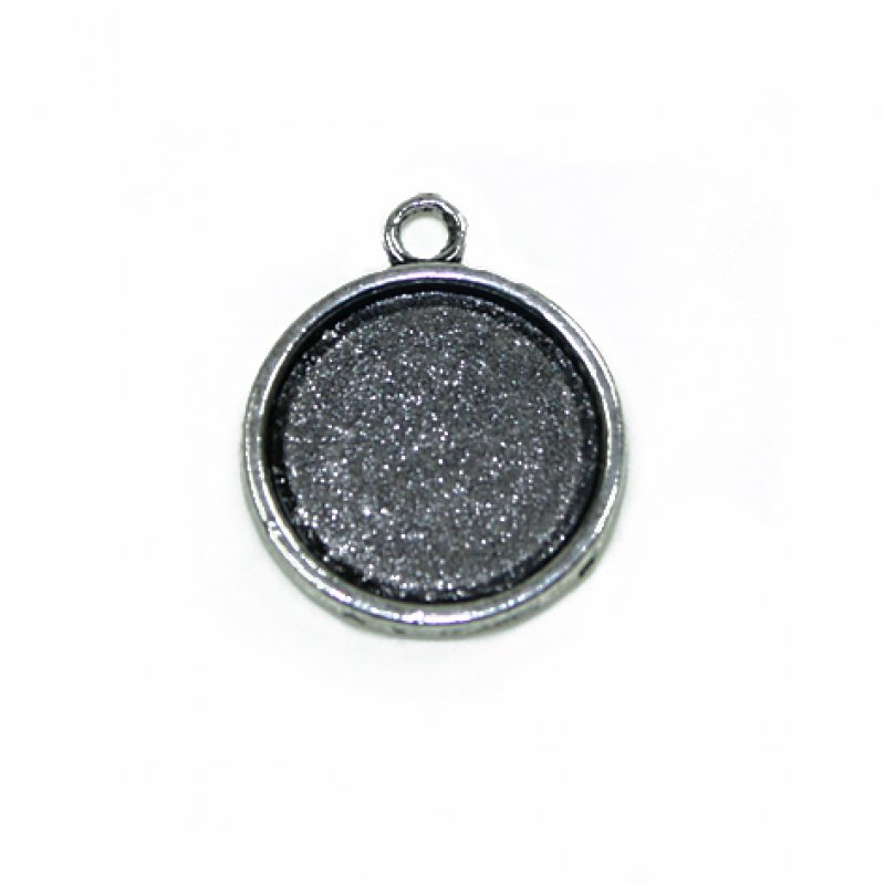 Anhänger Fassung 18mm silber