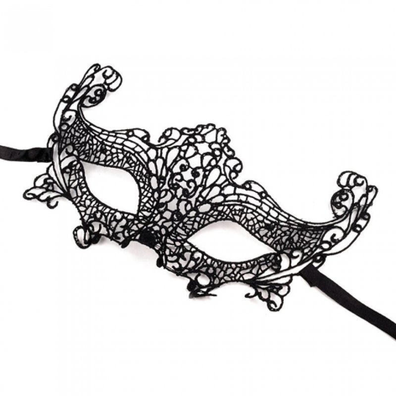 Augenmaske schwarze Spitze