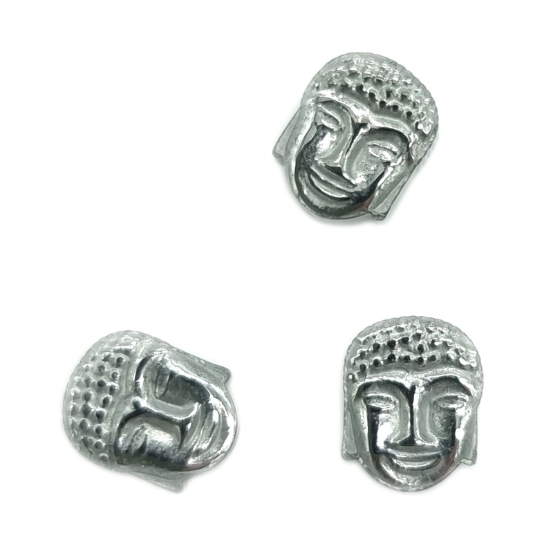 Buddhaperle Hämatit silber 8mm