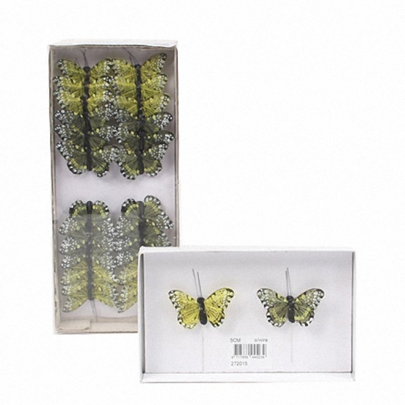 Deko-Schmetterlinge grün