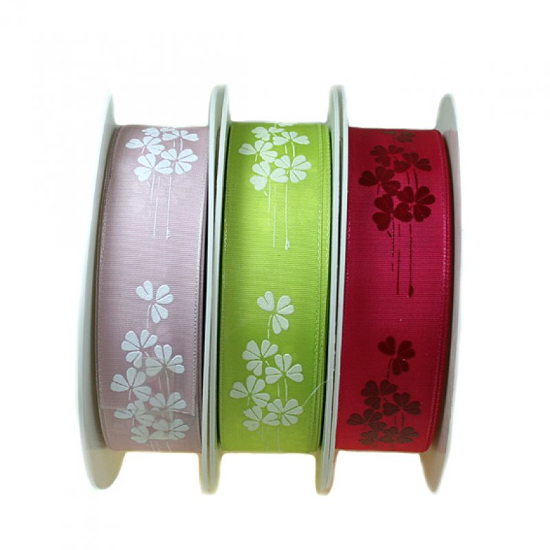 Dekoband Blumen 25mm in 3 Farben