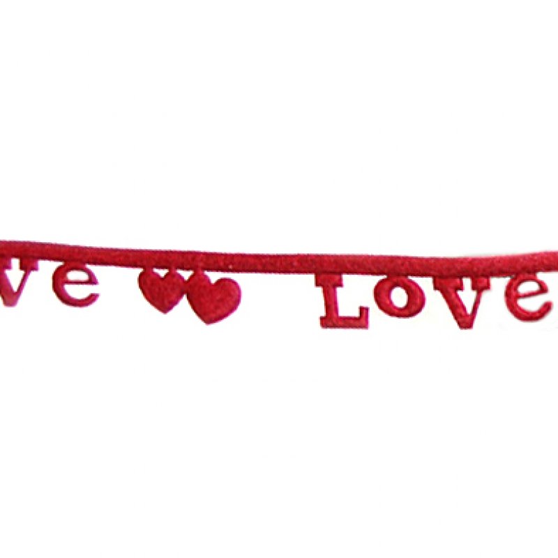 Dekoband Love rot 15mm